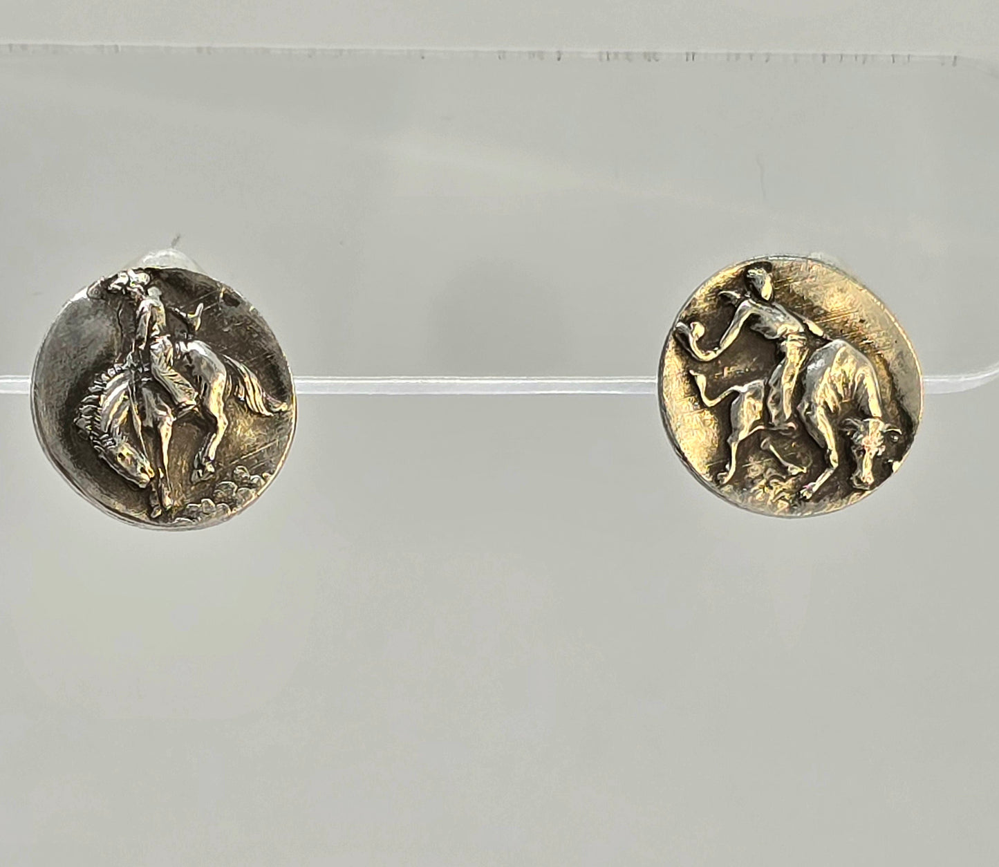 Buckaroos Sterling Post Earrings