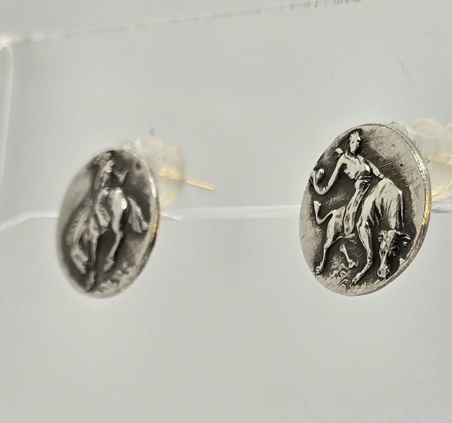Buckaroos Sterling Post Earrings
