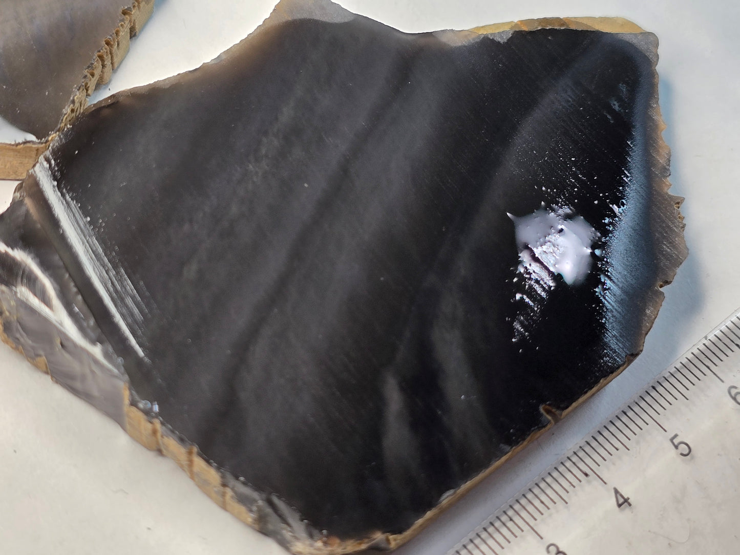 Banded Silver Sheen Obsidian Lot of Two - 101g