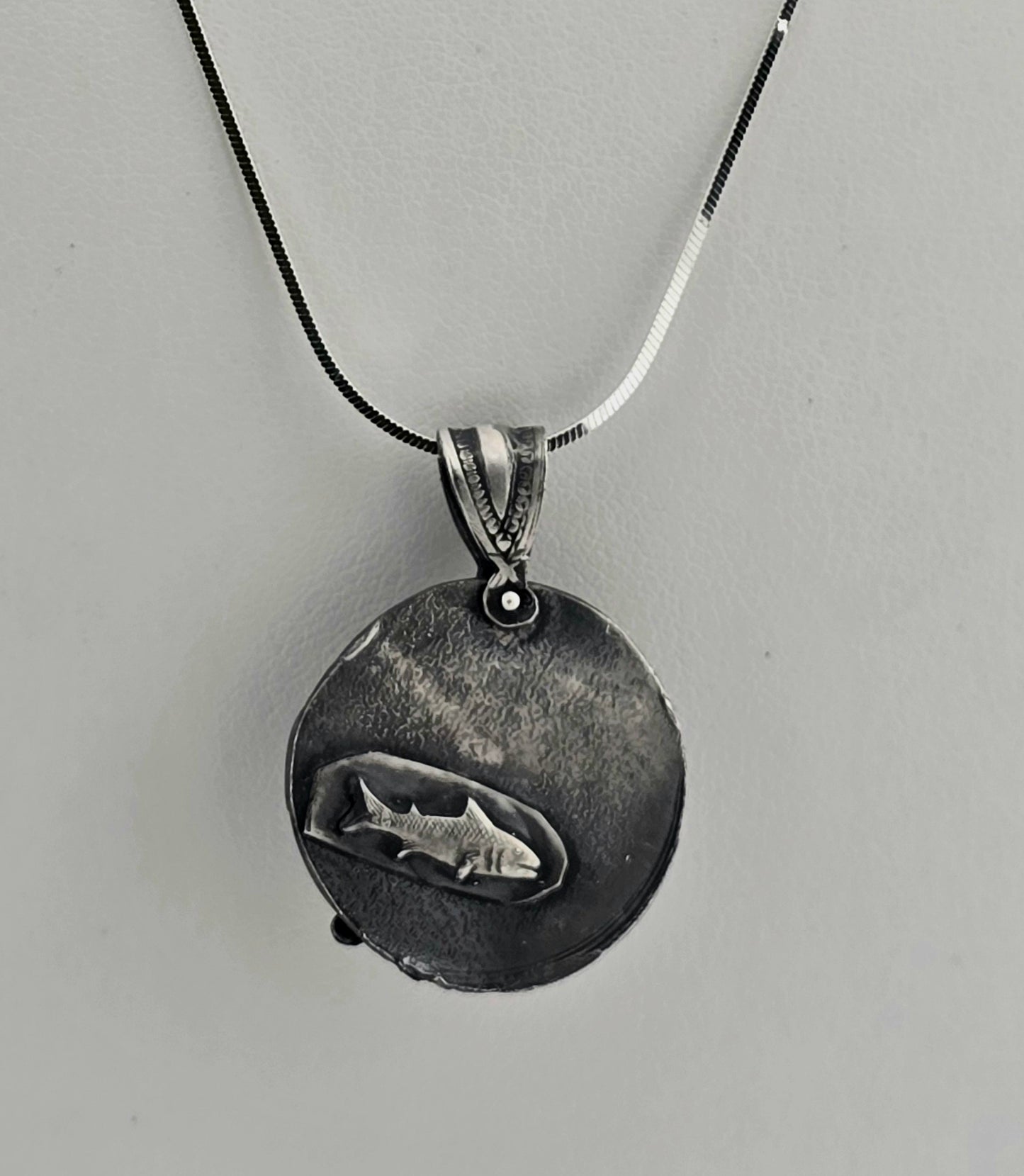 Mountain Hare and Amber Moon Pendant