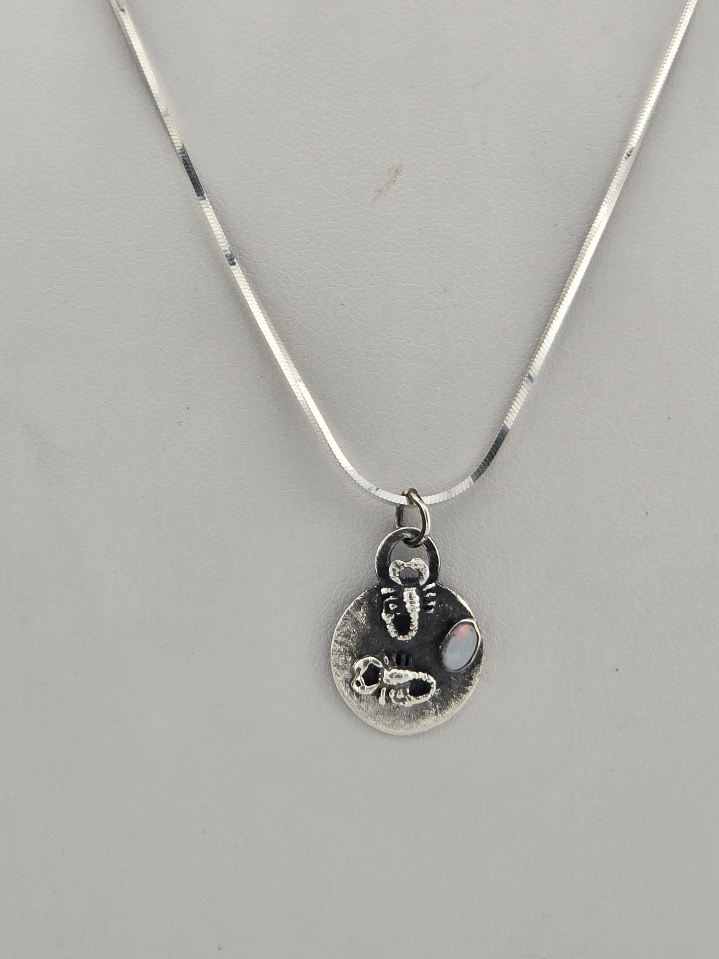 Scorpions and Opal Pendant