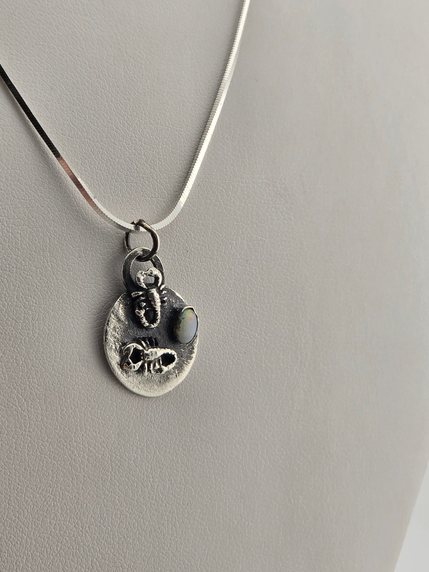 Scorpions and Opal Pendant