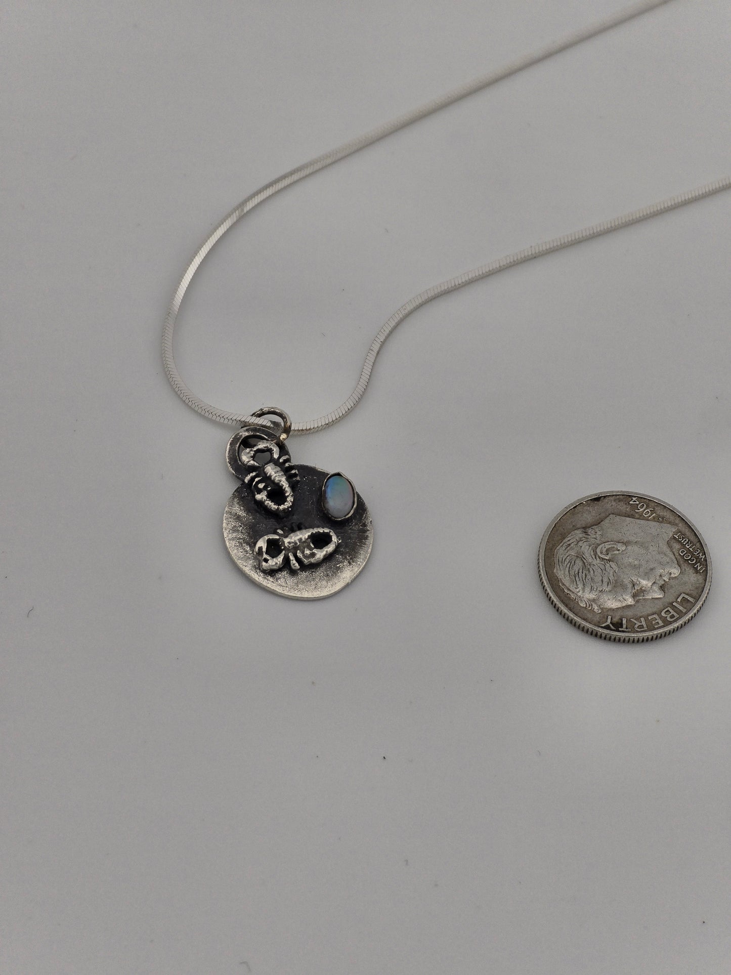 Scorpions and Opal Pendant