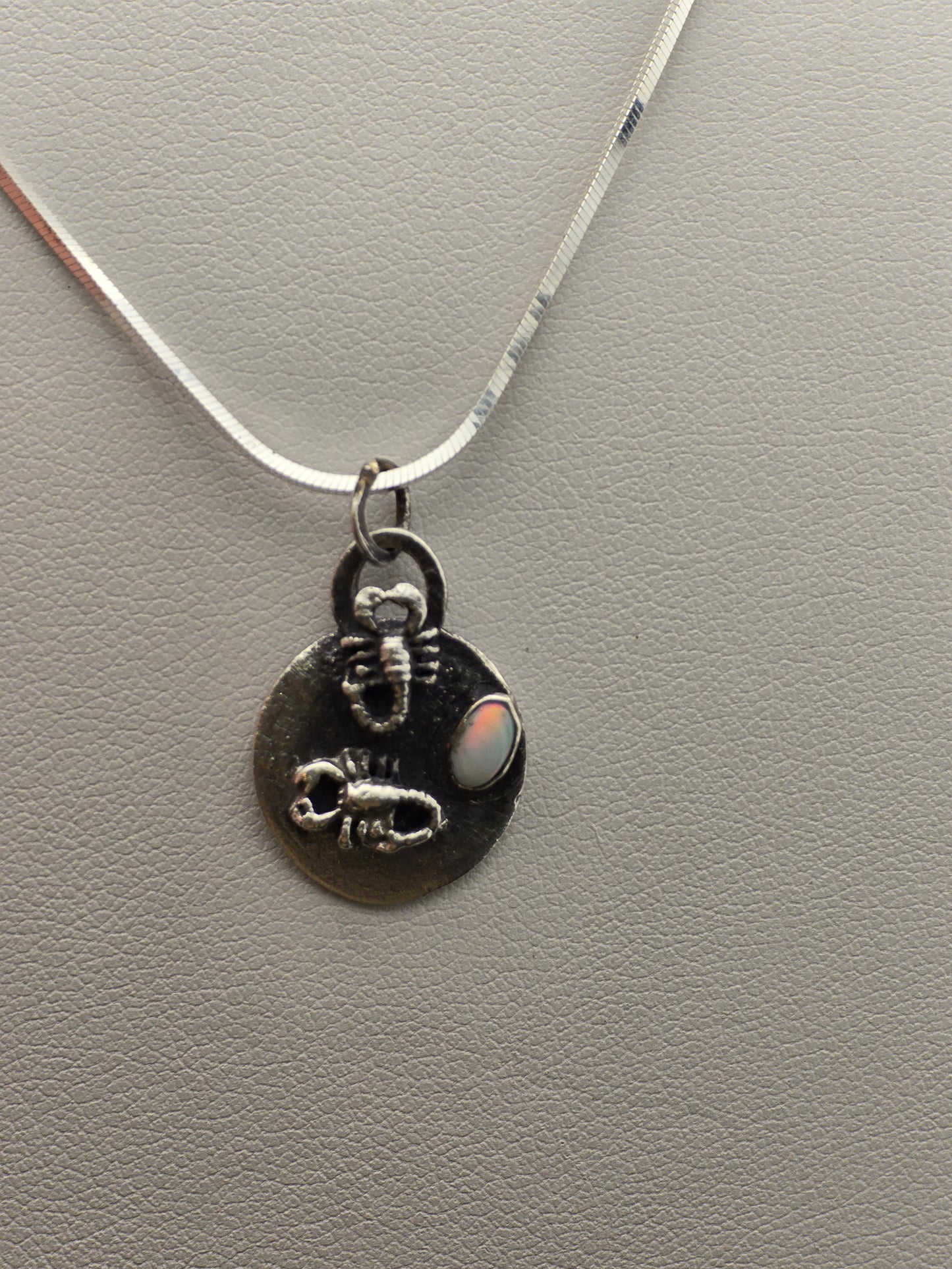 Scorpions and Opal Pendant