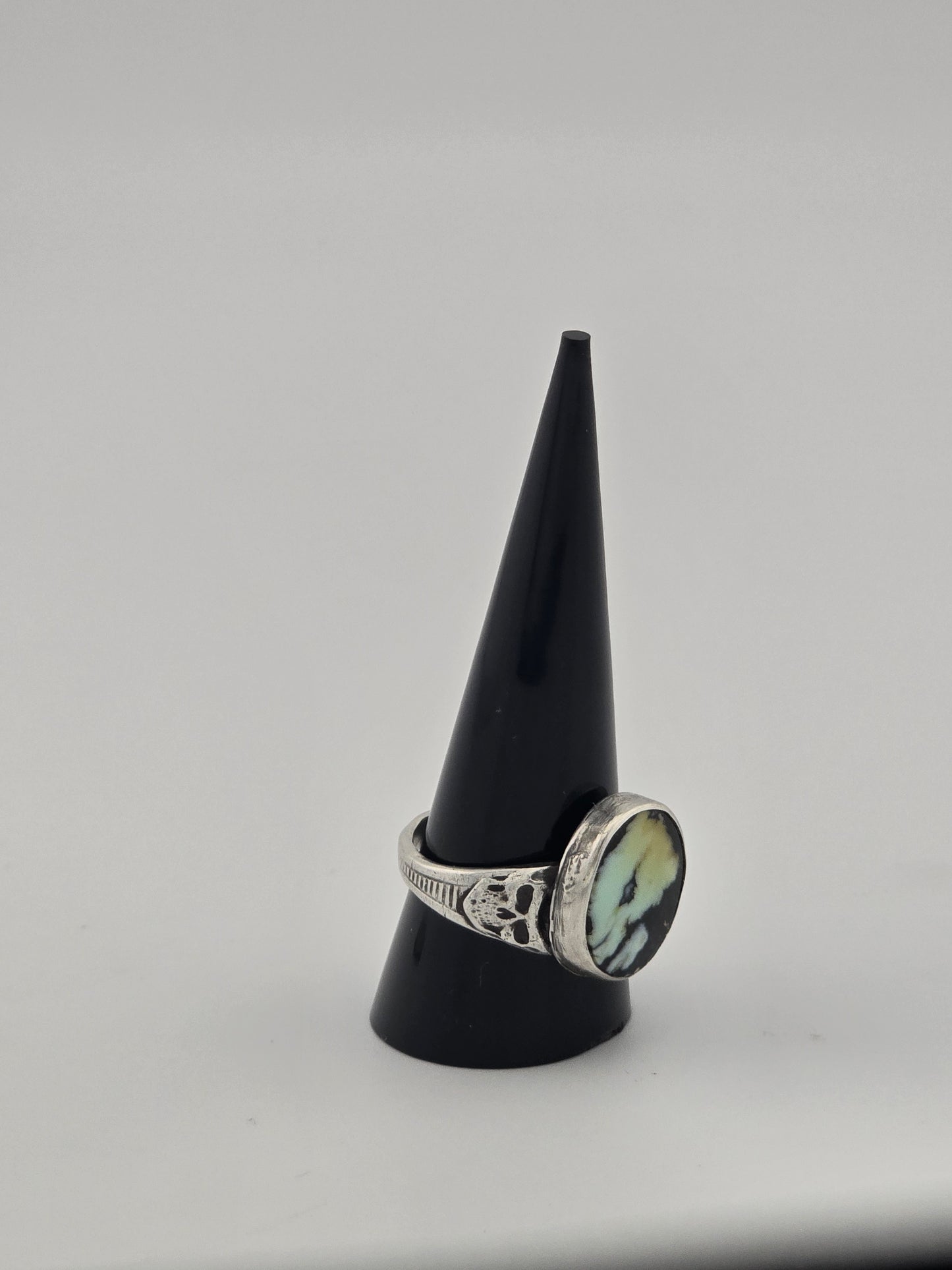 Mr. T Turquoise Ring with Skulls