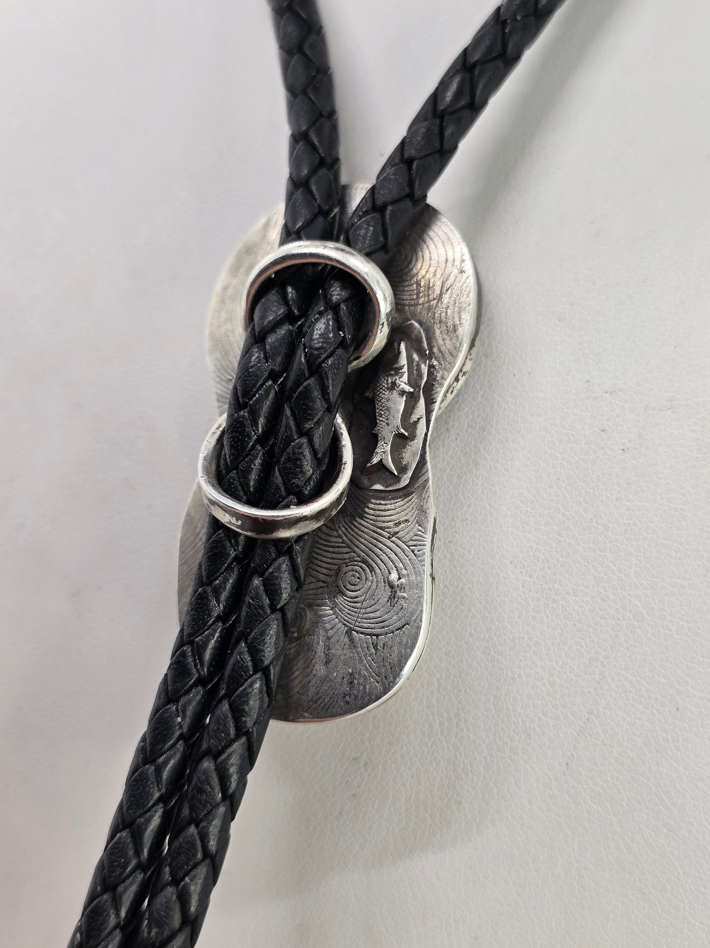 Werewolf Labradorite Moon Bolo Tie